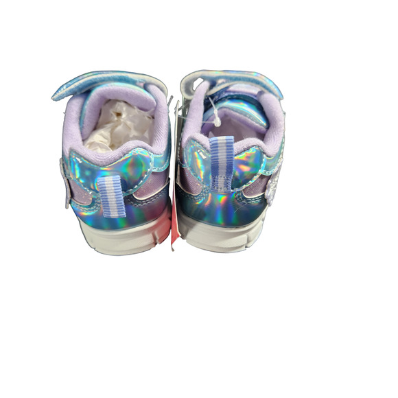 Disney Frozen Toddler Anna & Elsa Light Up Elastic Lace Sneaker NWT - Picture 4 of 9